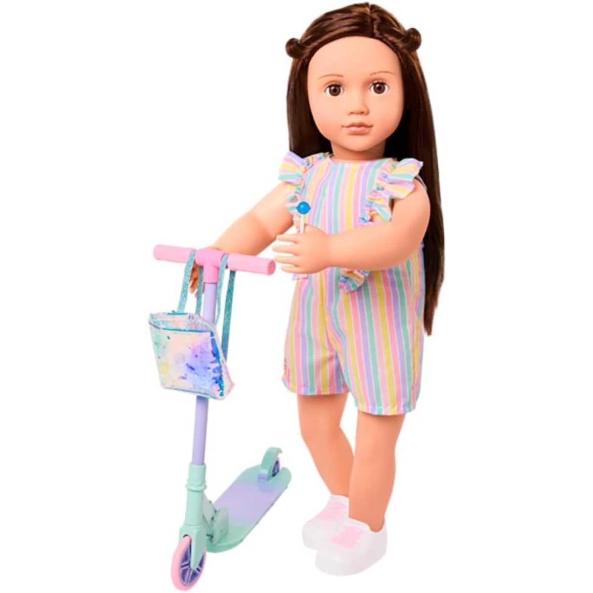 أور جينيريشن سكوتر ديلوكس مع طقم ملابس المصاصة للبنات، 3-4 سنوات