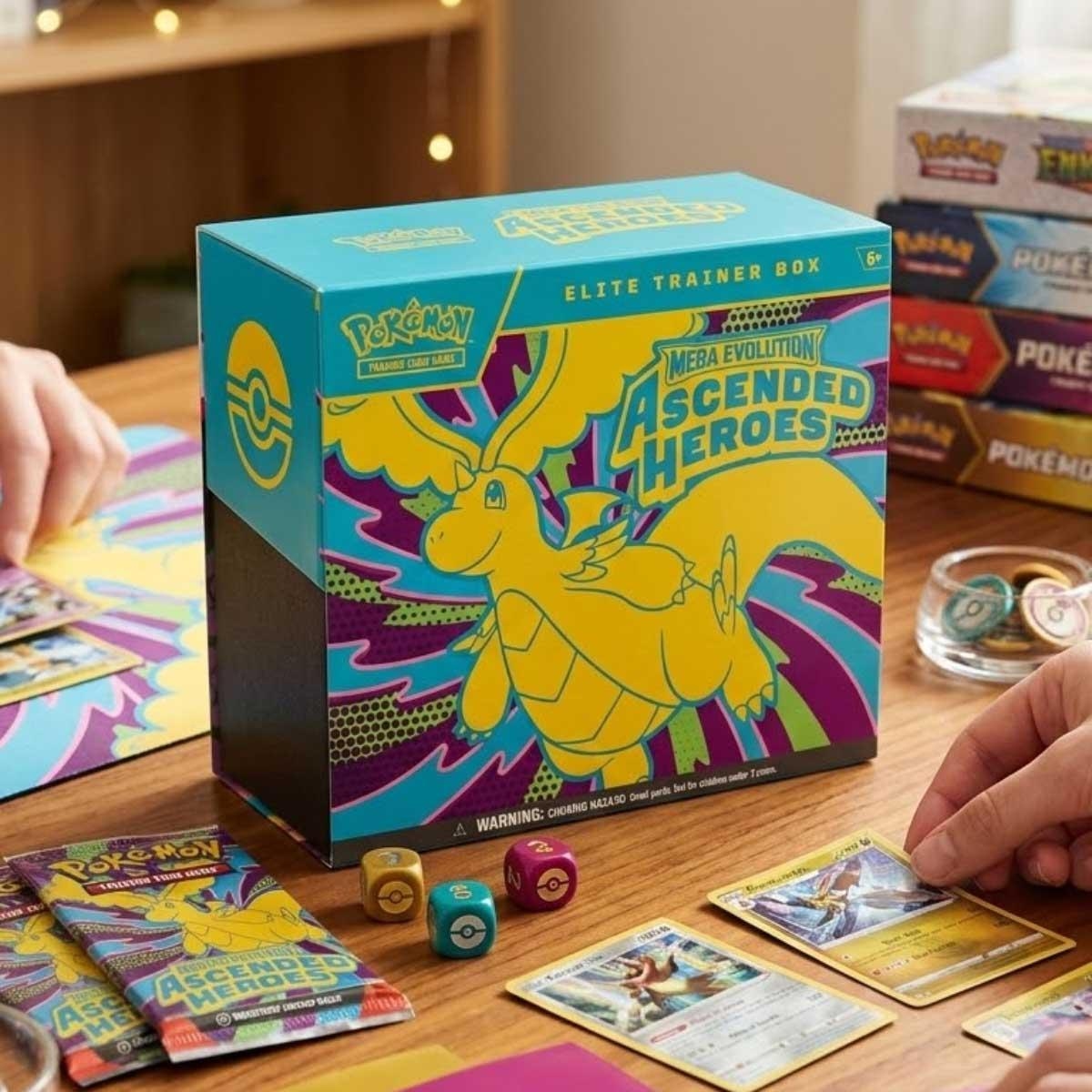 بوكيمون تي سي جي صندوق المدرب النخبة أساندد هيروز للربع الأول للجنسين، 6-8 سنوات