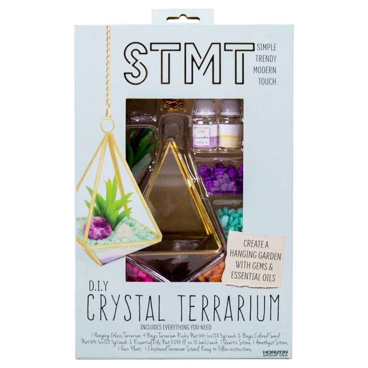 STMT D.I.Y Crystal Terrarium Jewellery Making Kit Girls, 8-10 Years