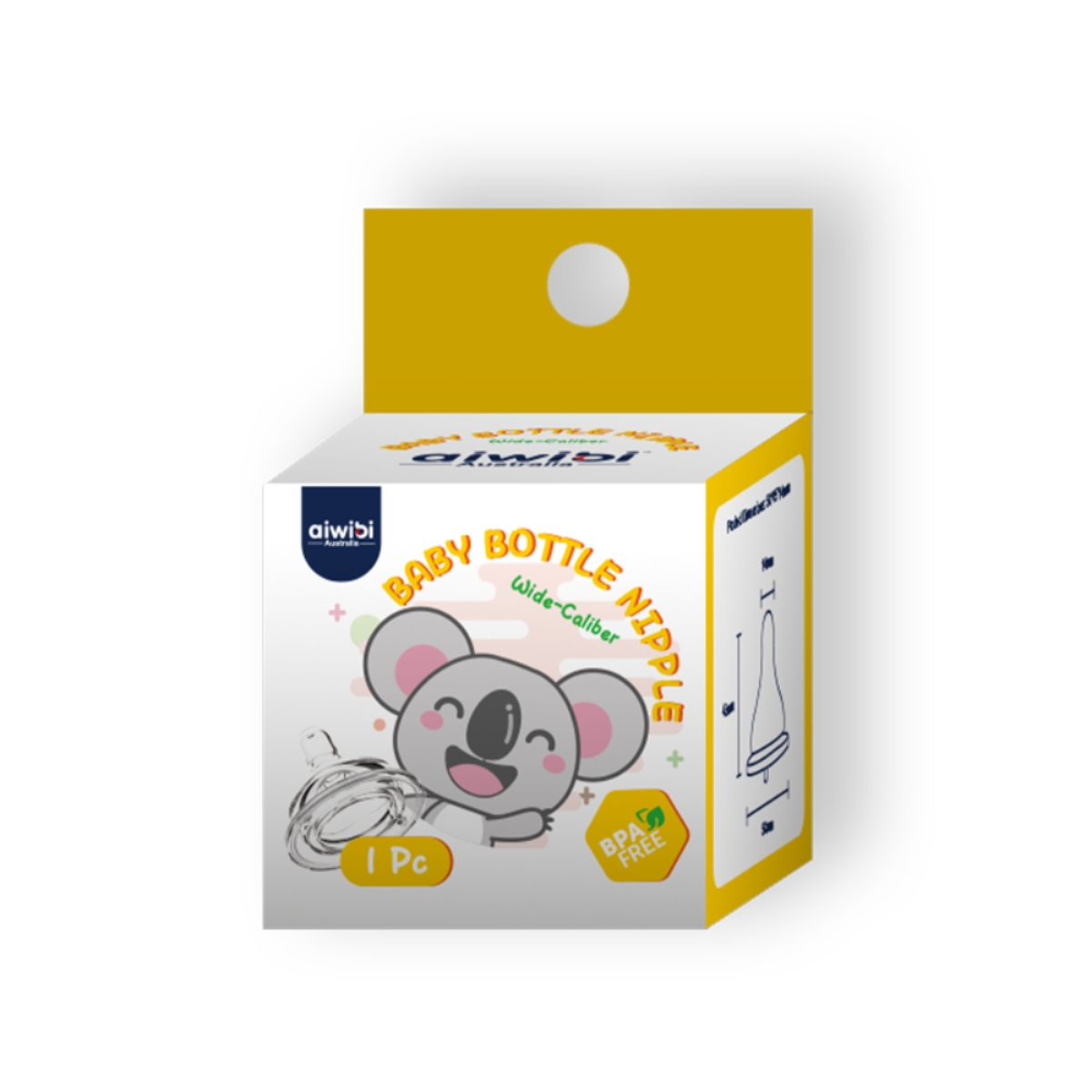 آيويبي حلمة رضاعة مقاس M للأطفال من عمر 0 إلى 2 سنة