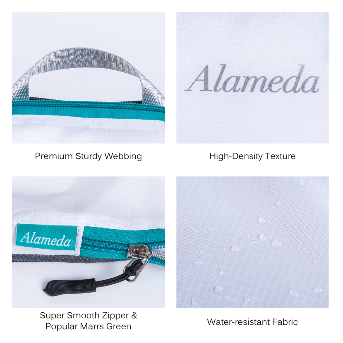 ألاميدا مجموعة حقائب تنظيم للسفر قابلة للضغط، للجنسين، 3 قطع، مناسبة من عمر 13 سنة فما فوق