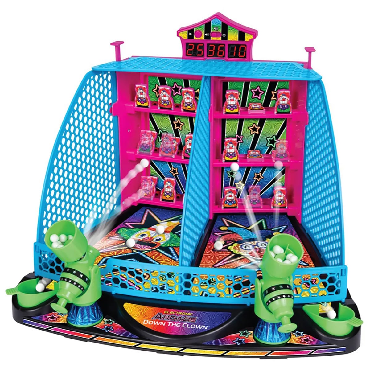 Ambassador Hyper Neon Series Electronic Arcade Down-The-Clown Unisex, 5-7 Years