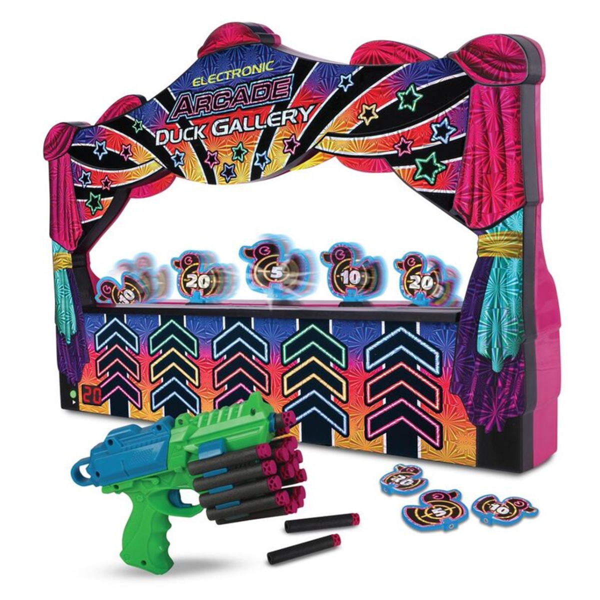 أمباسادور سلسلة هايبر نيون لعبة دك جاليري إلكترونية آركيد للجنسين، 5-7 سنوات