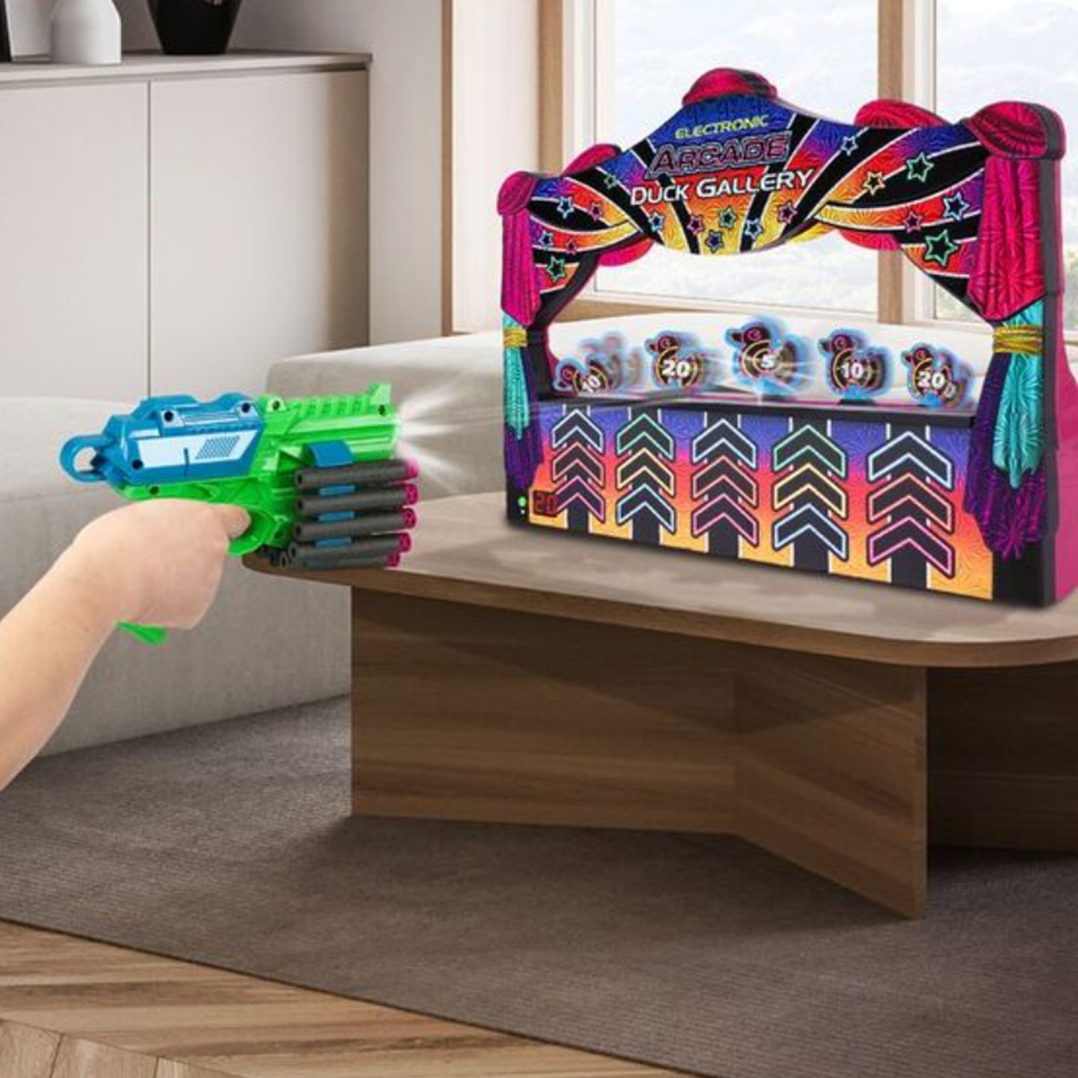 أمباسادور سلسلة هايبر نيون لعبة دك جاليري إلكترونية آركيد للجنسين، 5-7 سنوات