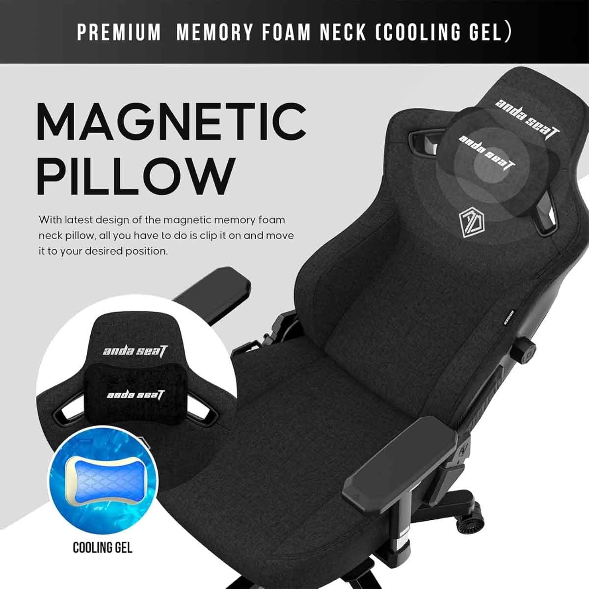 انداسيت كرسي ألعاب كايزر 3 مقاس XL لون رمادي