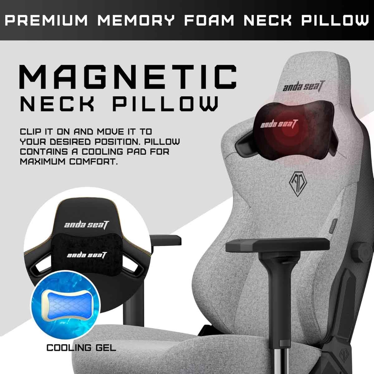 انداسيت كرسي ألعاب كايزر 3 مقاس L لون رمادي