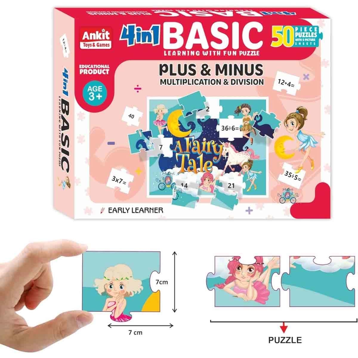 أنكيت تويز مجموعة المتعلم المبكر 4 في 1 + لغز الديناصورات من رافنسبورجر مع لغز من ميليسا آند دوغ، للجنسين، 8-10 سنوات