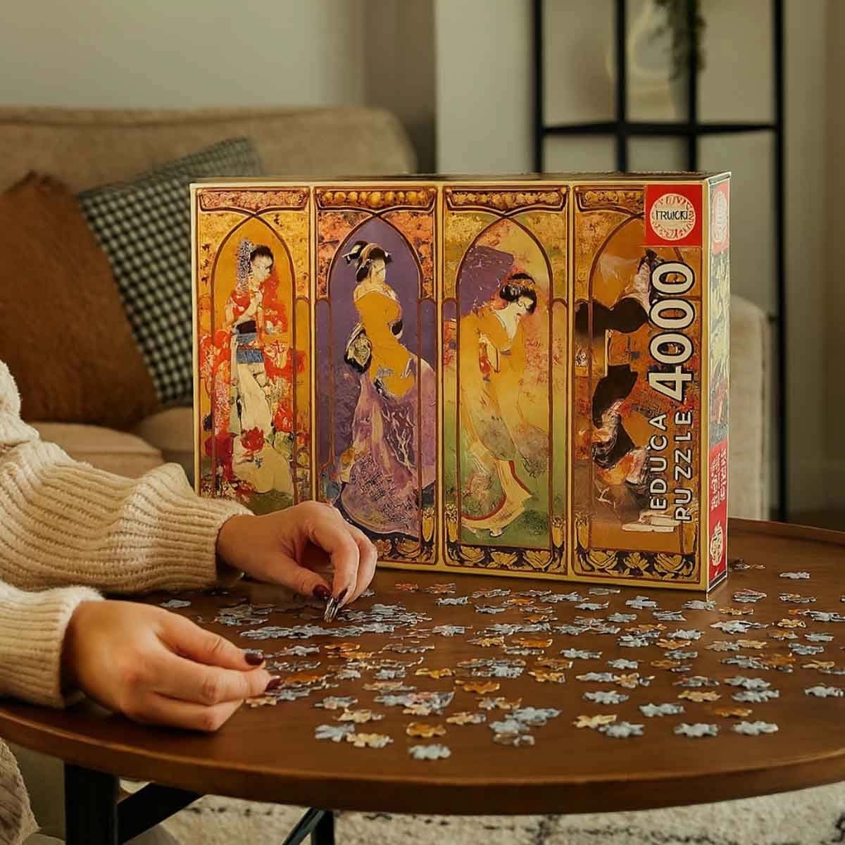 أنكيت تويز مجموعة لودو متوسط الحجم + كرة أرضية من رافنسبورجر مع لغز من إديوكا، للجنسين، 13+ سنة