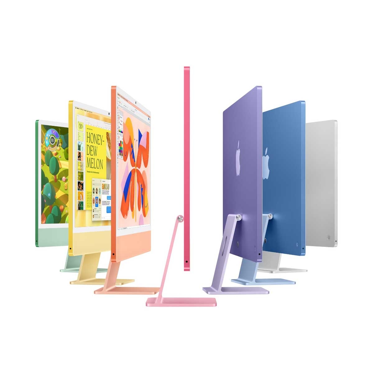 أبل آي ماك M4 إصدار 2024 مقاس 24 بوصة مع معالج CPU ثماني النواة وGPU ثماني