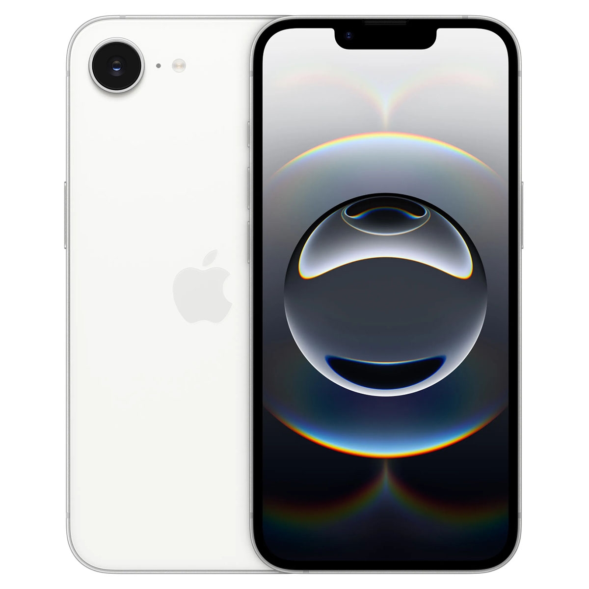 أبل جوال آيفون 16e سعة 128 جيجابايت، شريحة eSIM فقط، نسخة السعودية، أبيض