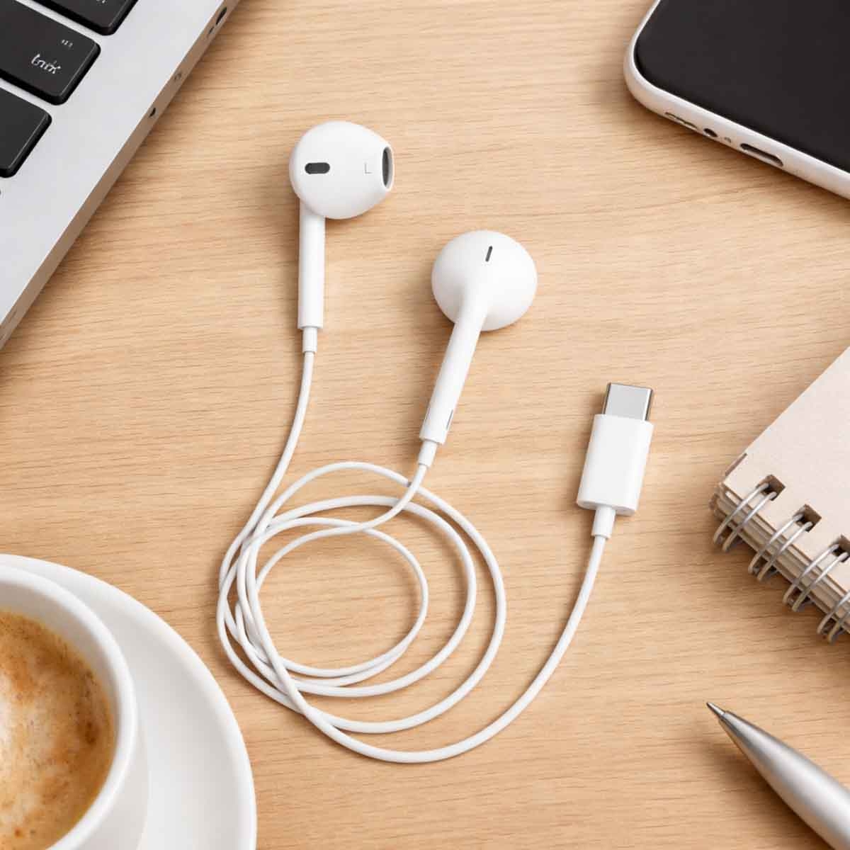 أبل سماعة ايربودز سلكية USB-C