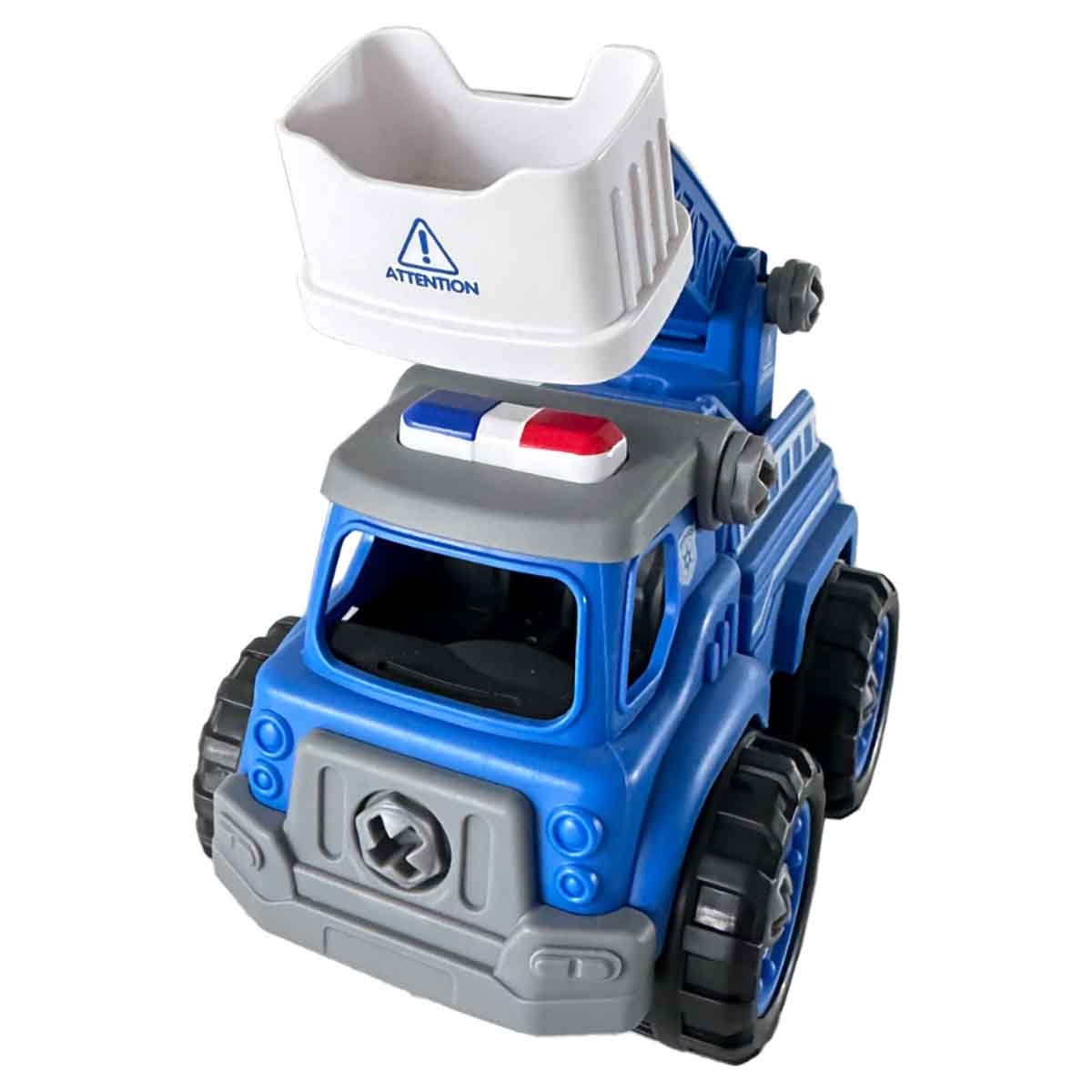 لي منغ تويز شاحنة إنقاذ مائي من مكعبات تركيب صغيرة للجنسين، من عمر 3-4 سنوات