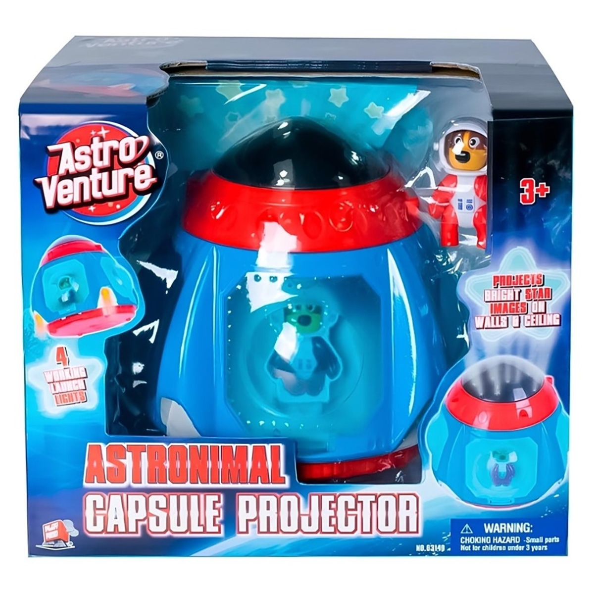 أسترو فنتشر مجموعة بروجيكتور كبسولة أسترونيمال للأولاد، 3-4 سنوات