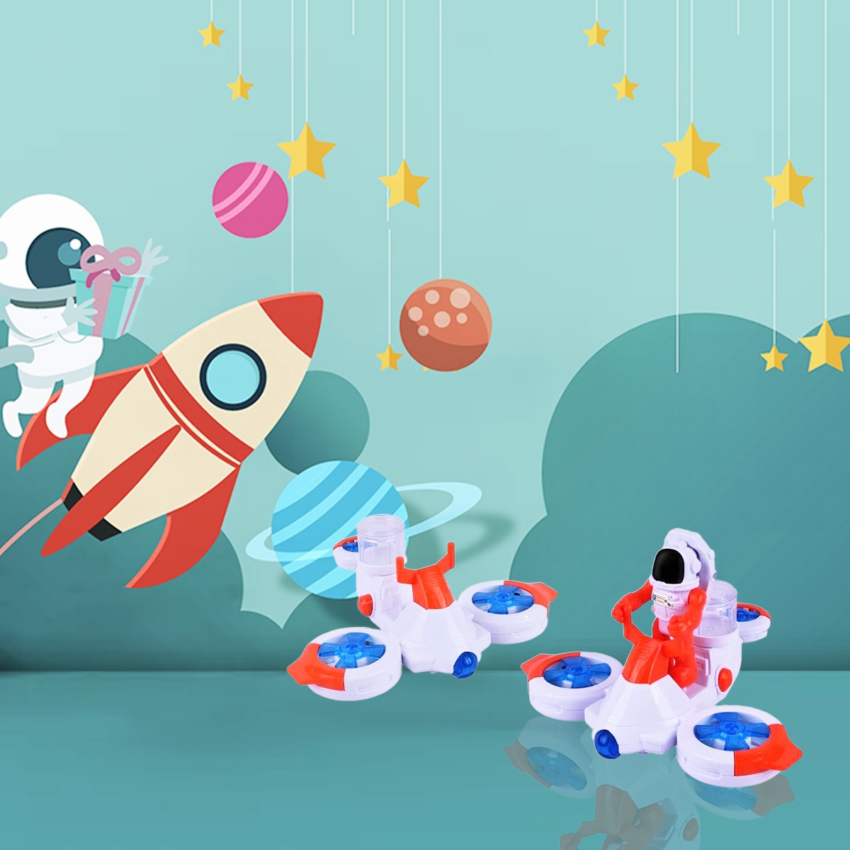 أسترو فنتشر مجموعة طائرة درون مهمة المريخ للأولاد، 3-4 سنوات