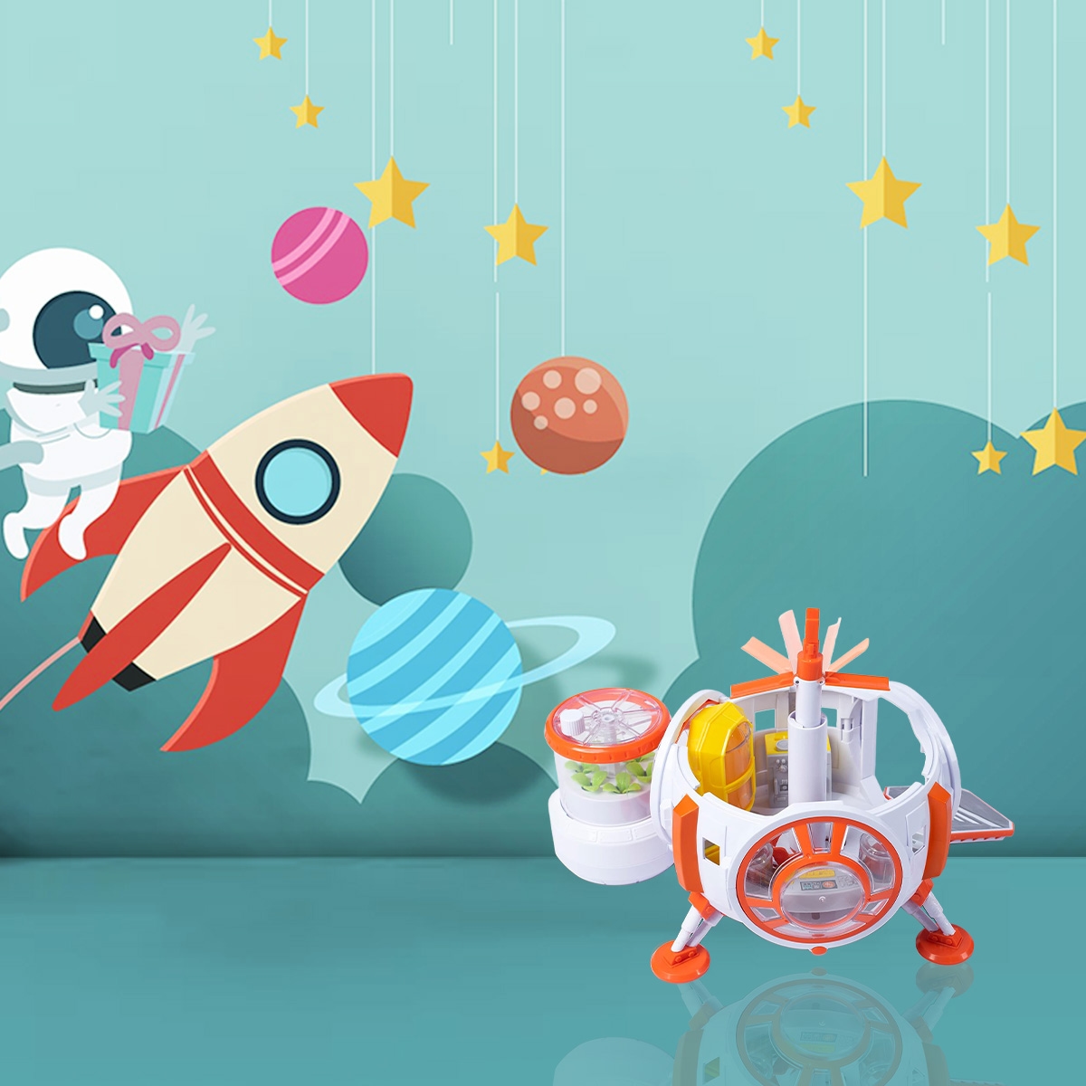 أسترو فنتشر مجموعة محطة فضاء مهمة المريخ للأولاد، 3-4 سنوات