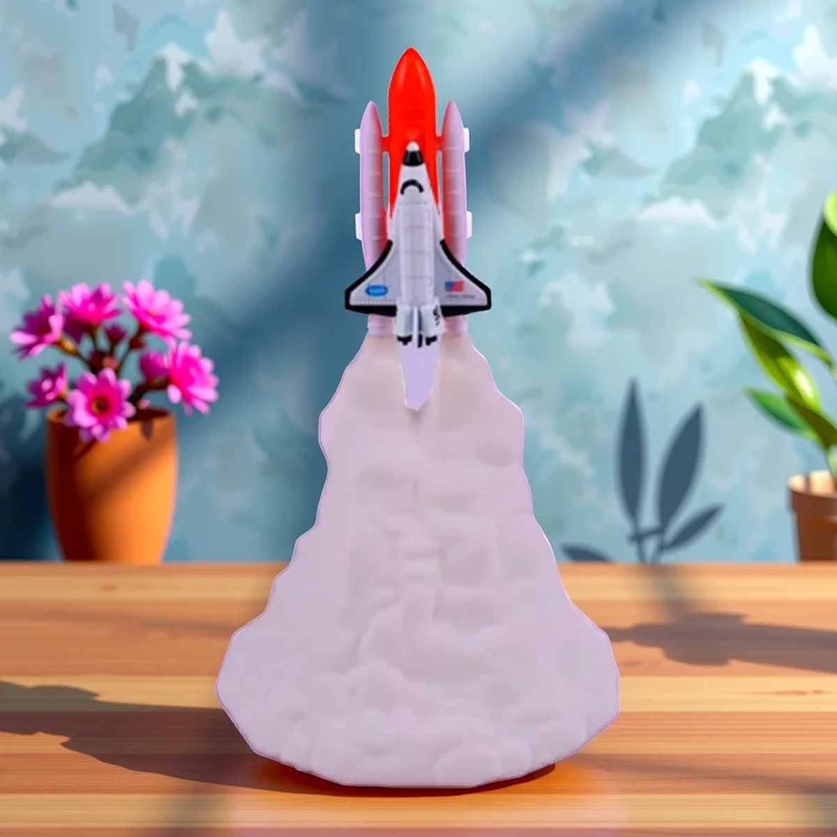 أسترو فنتشر مجموعة لعبة إطلاق مكوك بضوء ليلي للأولاد، 3-4 سنوات