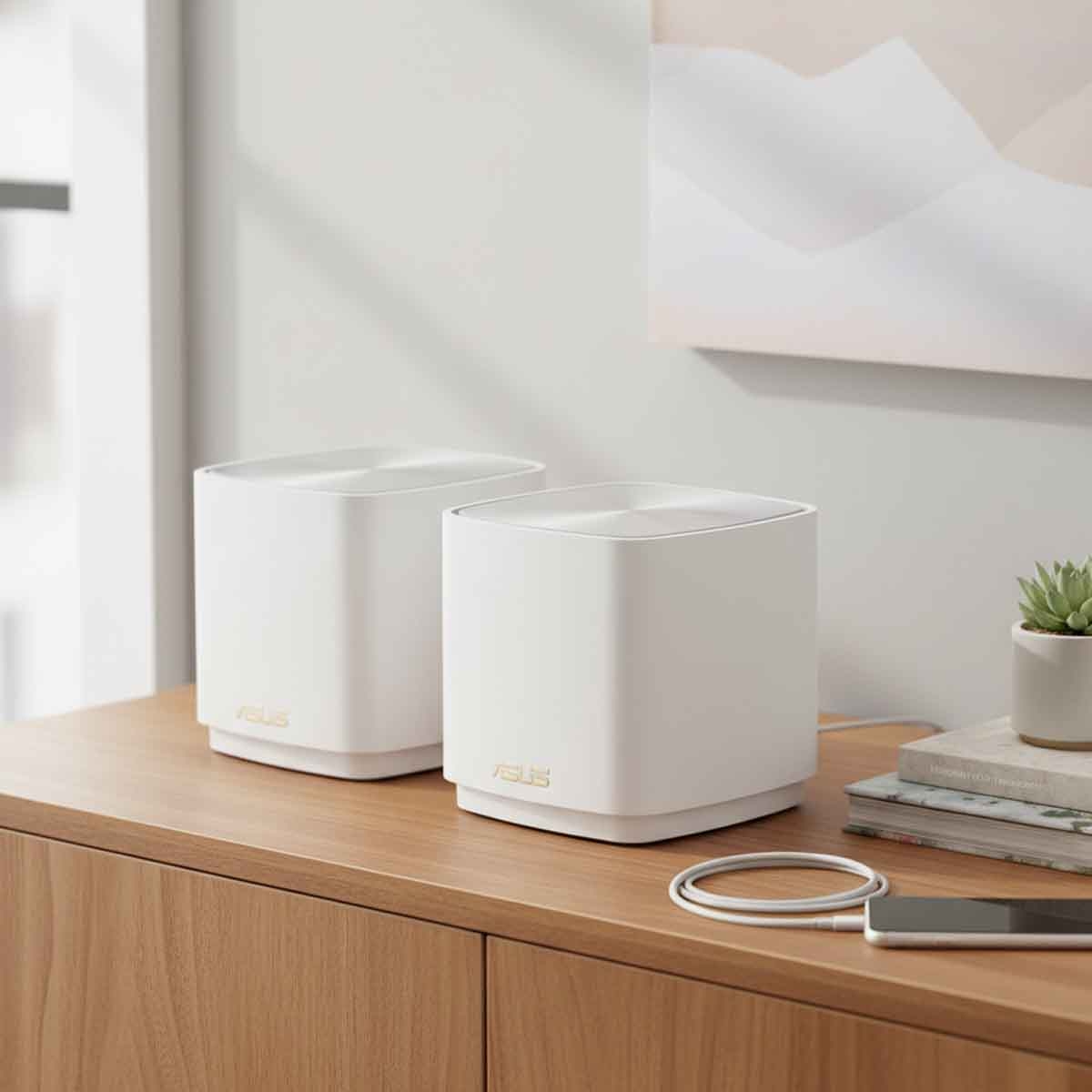 أسوس راوتر شبكي زين واي فاي إكس دي5 إيه إكس3000 واي فاي 6