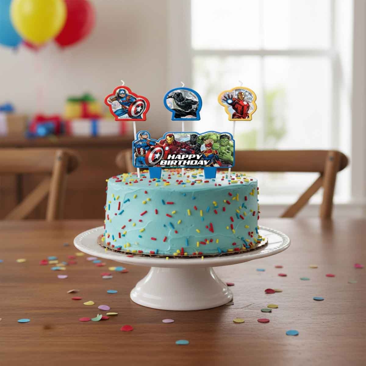 مارفل أفنجرز مجموعة شموع عيد ميلاد باور يونيت