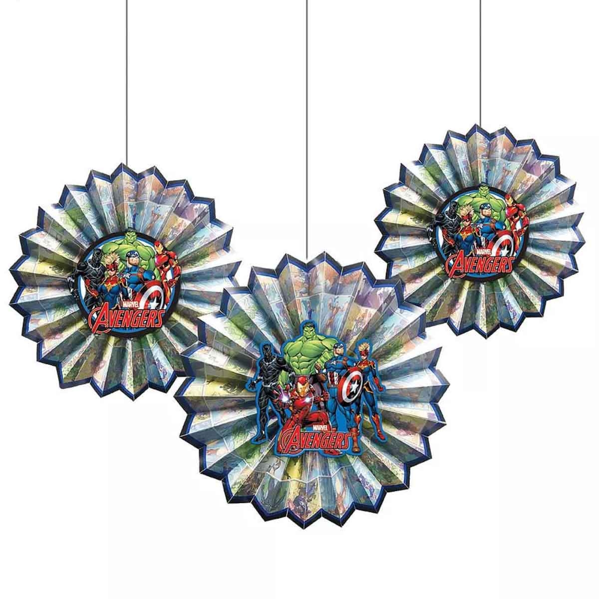 مارفل أفنجرز مجموعة مراوح زينة باور يونيت عدد 3 قطع