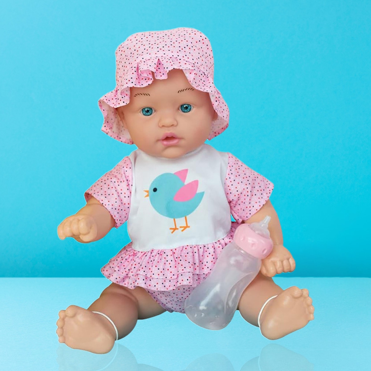 بيبي أمورا مجموعة دمية حياتي تشرب وتبلل 18 إنش للبنات، 3-4 سنوات