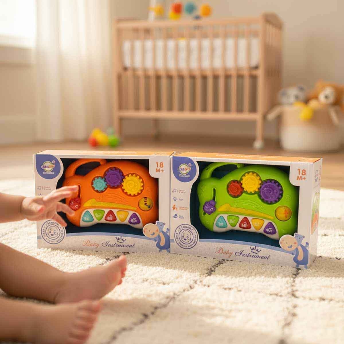 تشيمستار آلة موسيقية للأطفال منوعة مع صوت وضوء للأطفال من عمر 0-2 سنوات