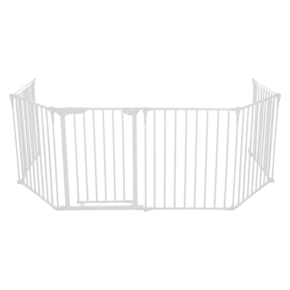 بيبي سيف قفص لعب أبيض مع سجادة