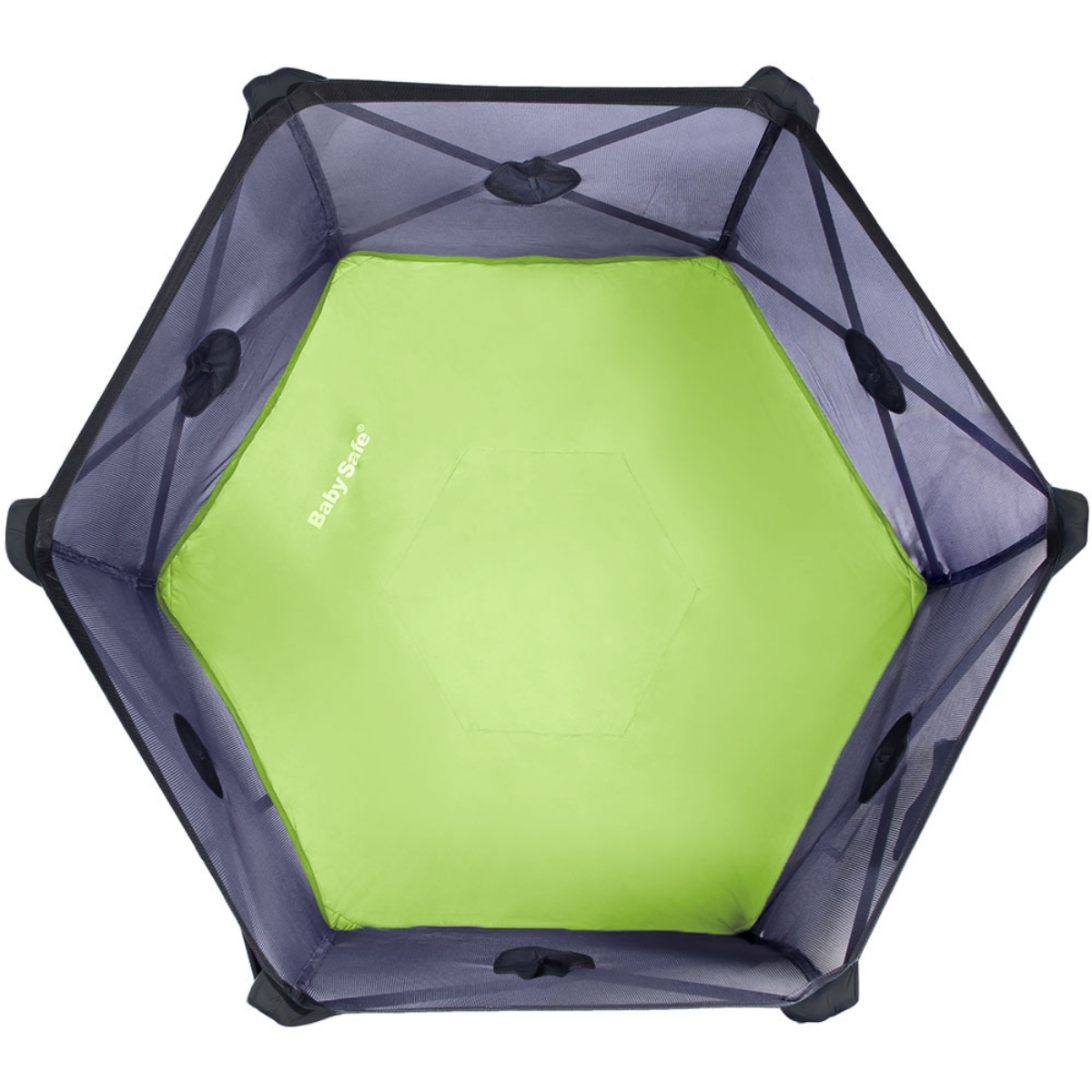بيبي سيف ساحة لعب قابلة للطي باللون الأخضر للرضع، 0-2 سنة
