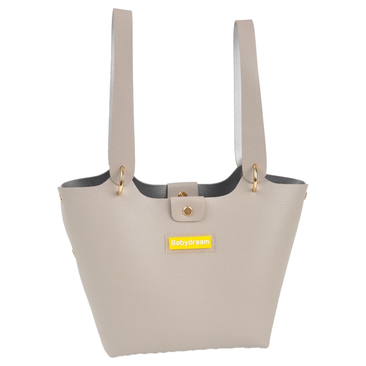 بيبي دريم حقيبة حفاضات جلدية رمادية للجنسين من عمر 13 سنة فما فوق