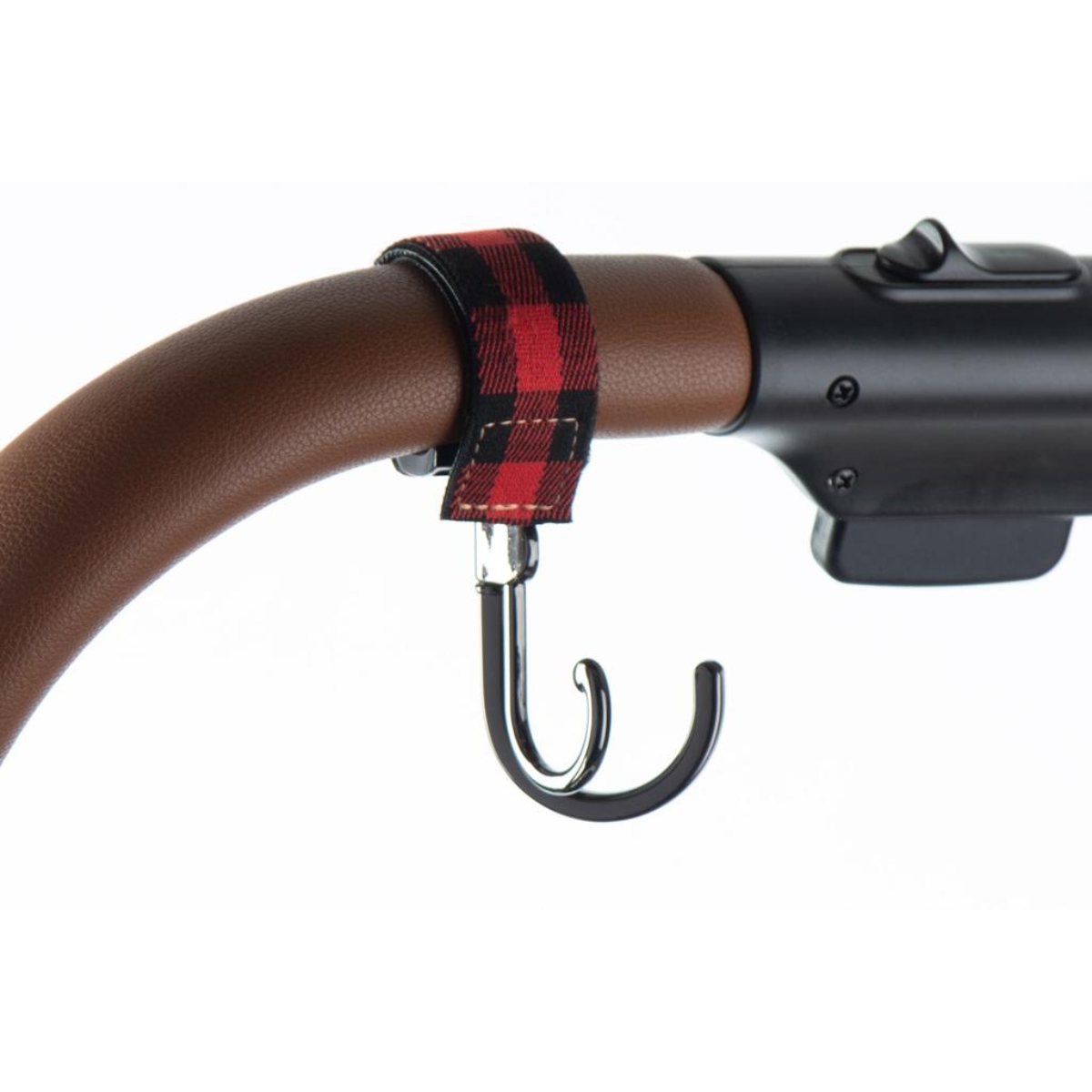 بيبي دريم خطاف تسوق لعربة الأطفال بلون أسود وأحمر للأطفال من عمر 0 إلى 2 سنة