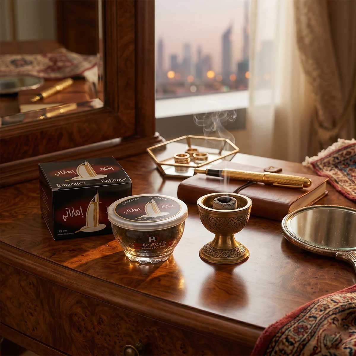 بنفه للعود إمارات بخور للجنسين