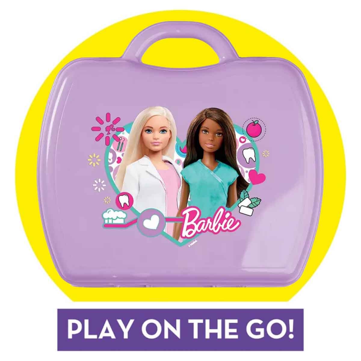 باربي مجموعة لعب دمية طبيبة الأسنان من سلسلة المهن للبنات، 3-4 سنوات