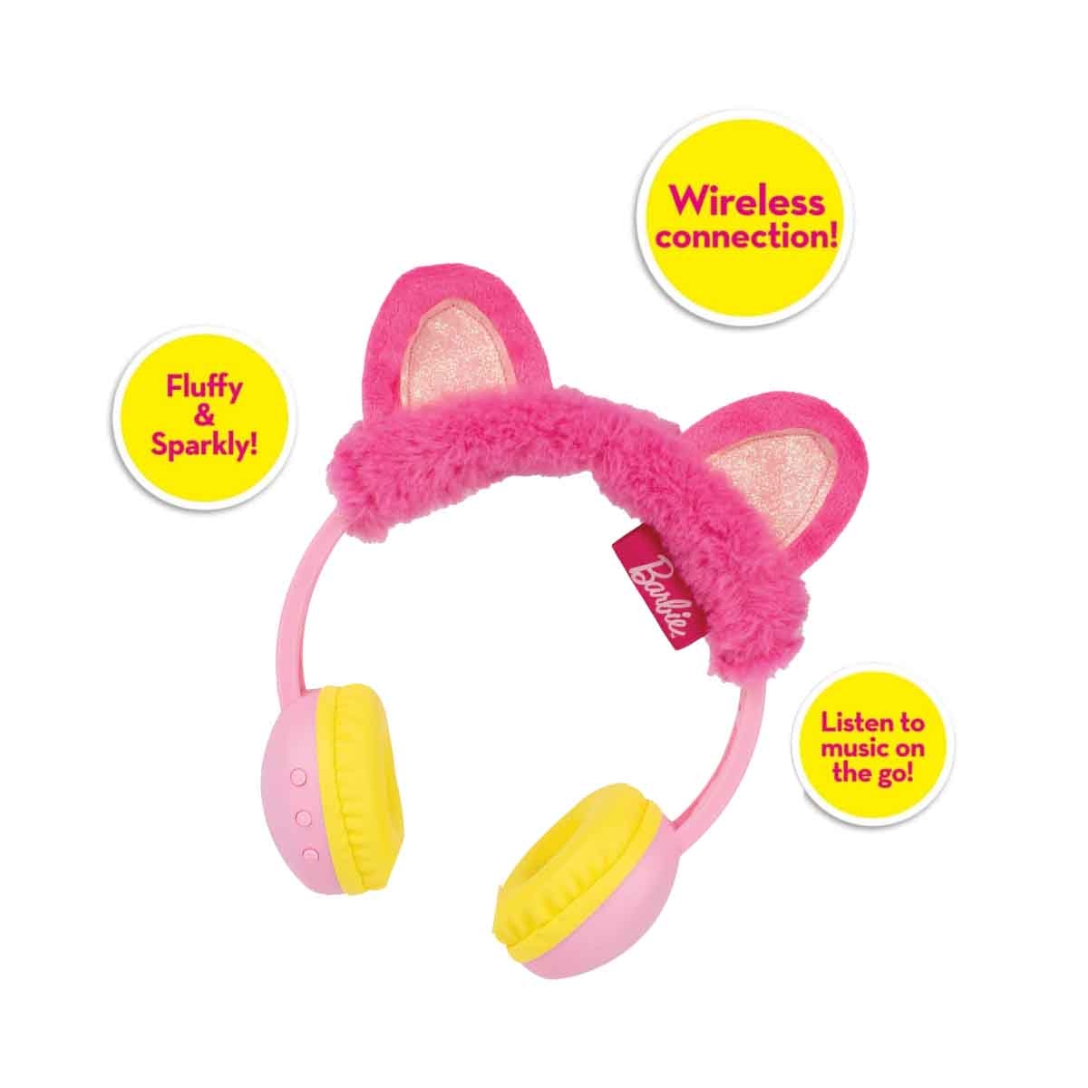 باربي سماعات رأس لاسلكية بلوتوث يمكنك أن تكوني أي شيء للبنات، 3-4 سنوات