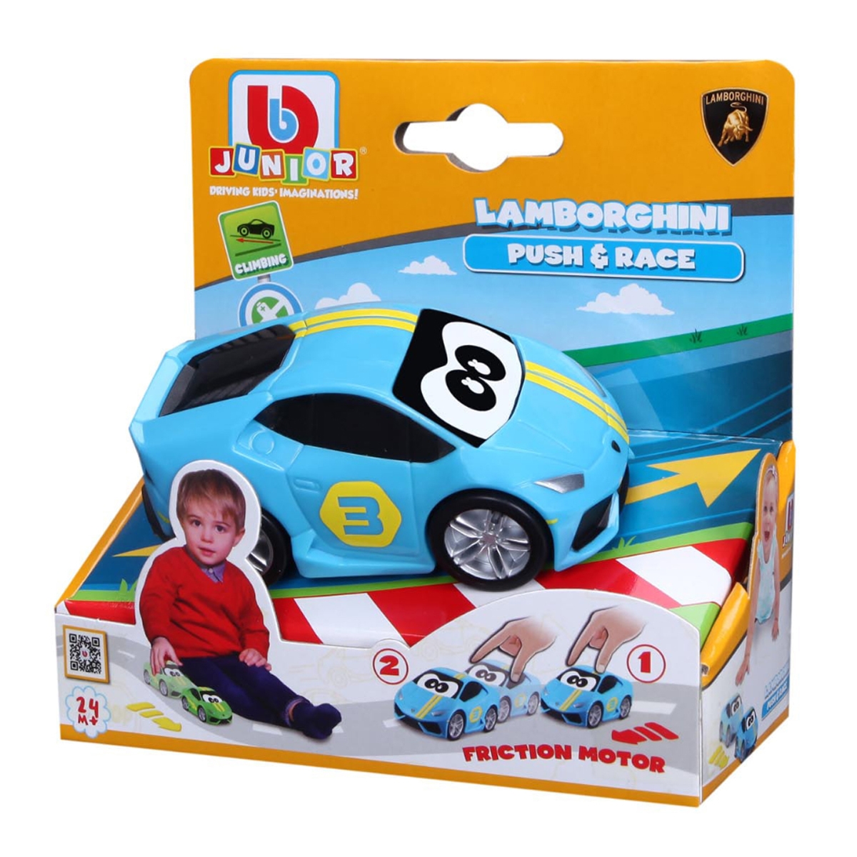 بي بي جونيور سيارة لامبورجيني دفع وسباق متنوعة للأطفال، 0-2 سنوات BBJ16-85118