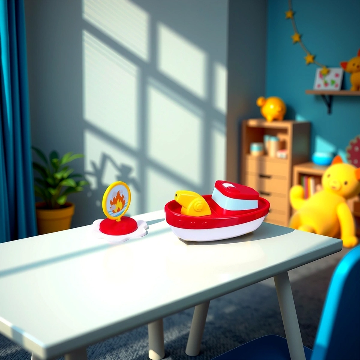 بي بي جونيور قارب إطفاء سبلاش للعب للأطفال، 0-2 سنوات