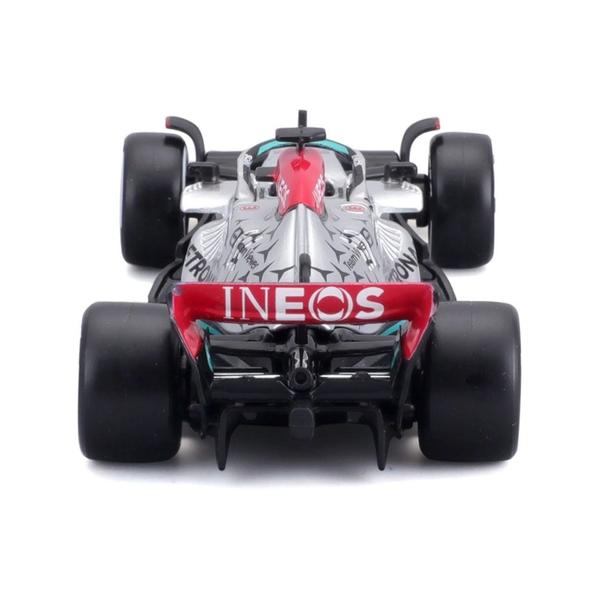 بوراجو سيارة دايكاست مرسيدس AMG F1 W13 رقم 63 بمقياس 1:43 للأولاد، 3-4 سنوات