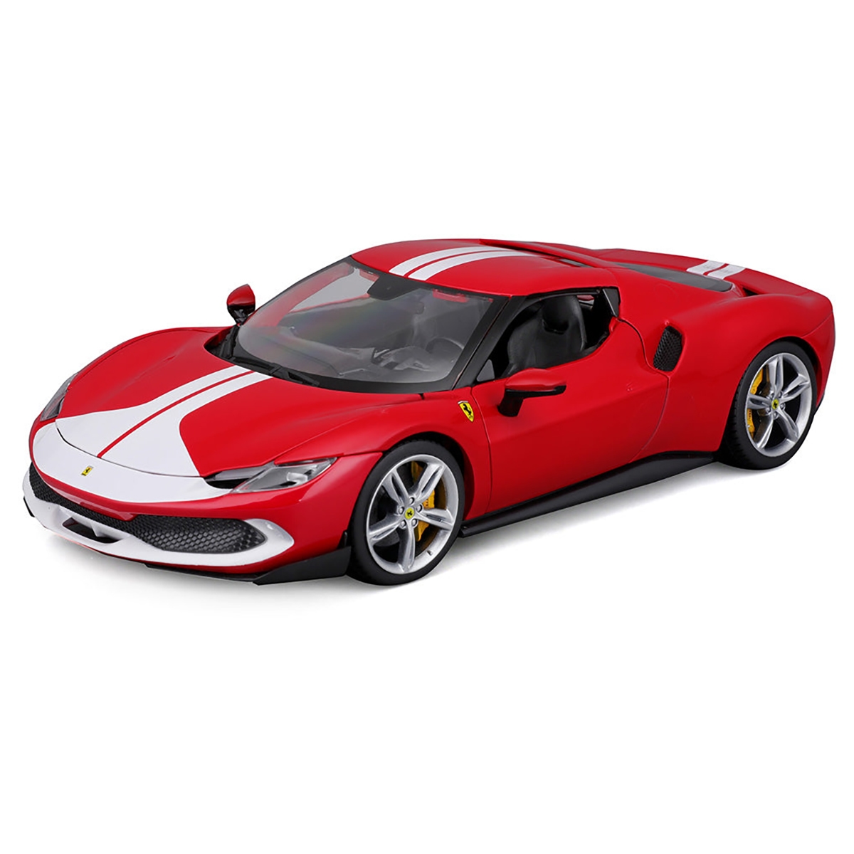 بوراجو سيارة فيراري 296 GTB بمقياس 1:18 للأولاد، 3-4 سنوات