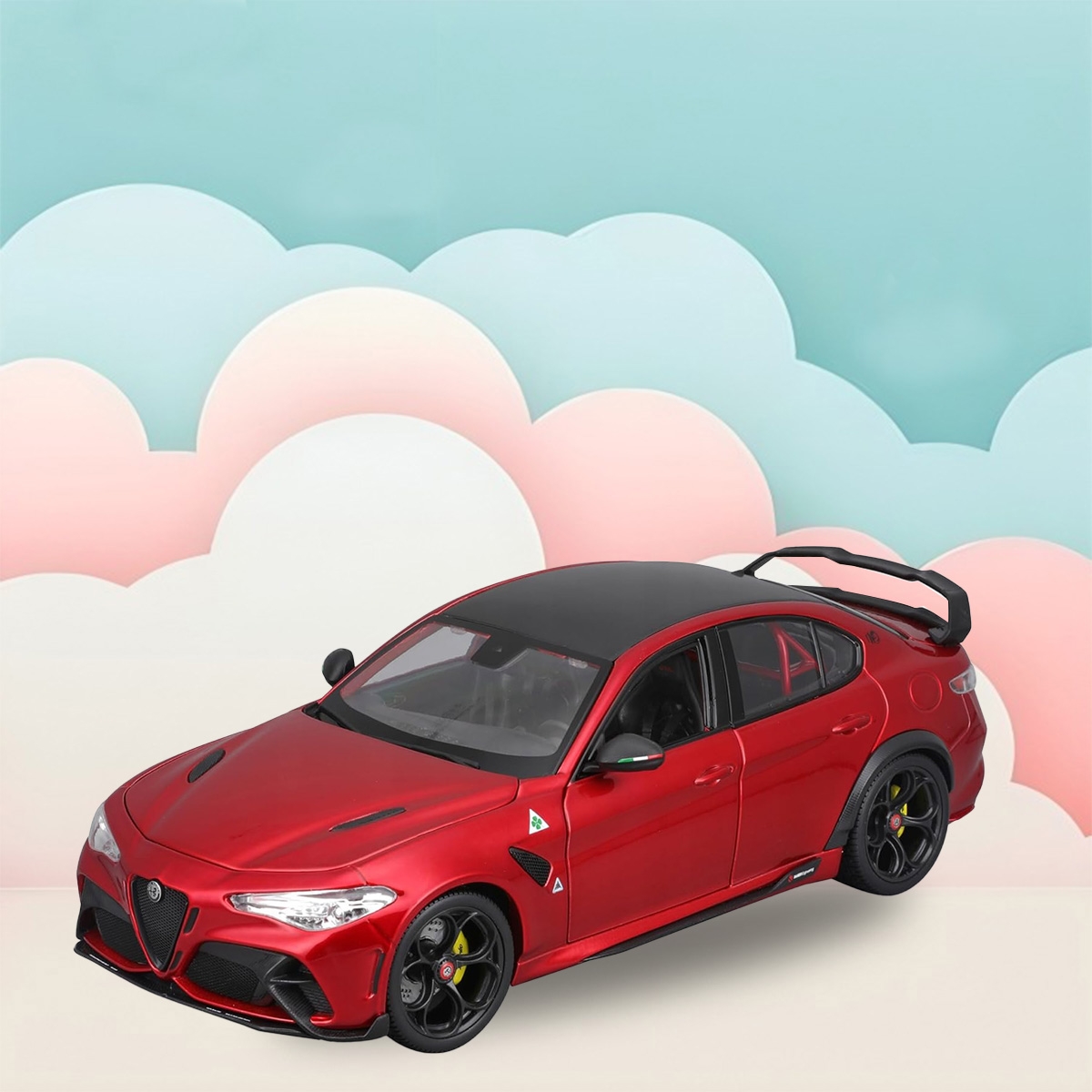 بوراجو سيارة ألفا روميو جوليا GTAm بمقياس 1:18 للأولاد، 3-4 سنوات