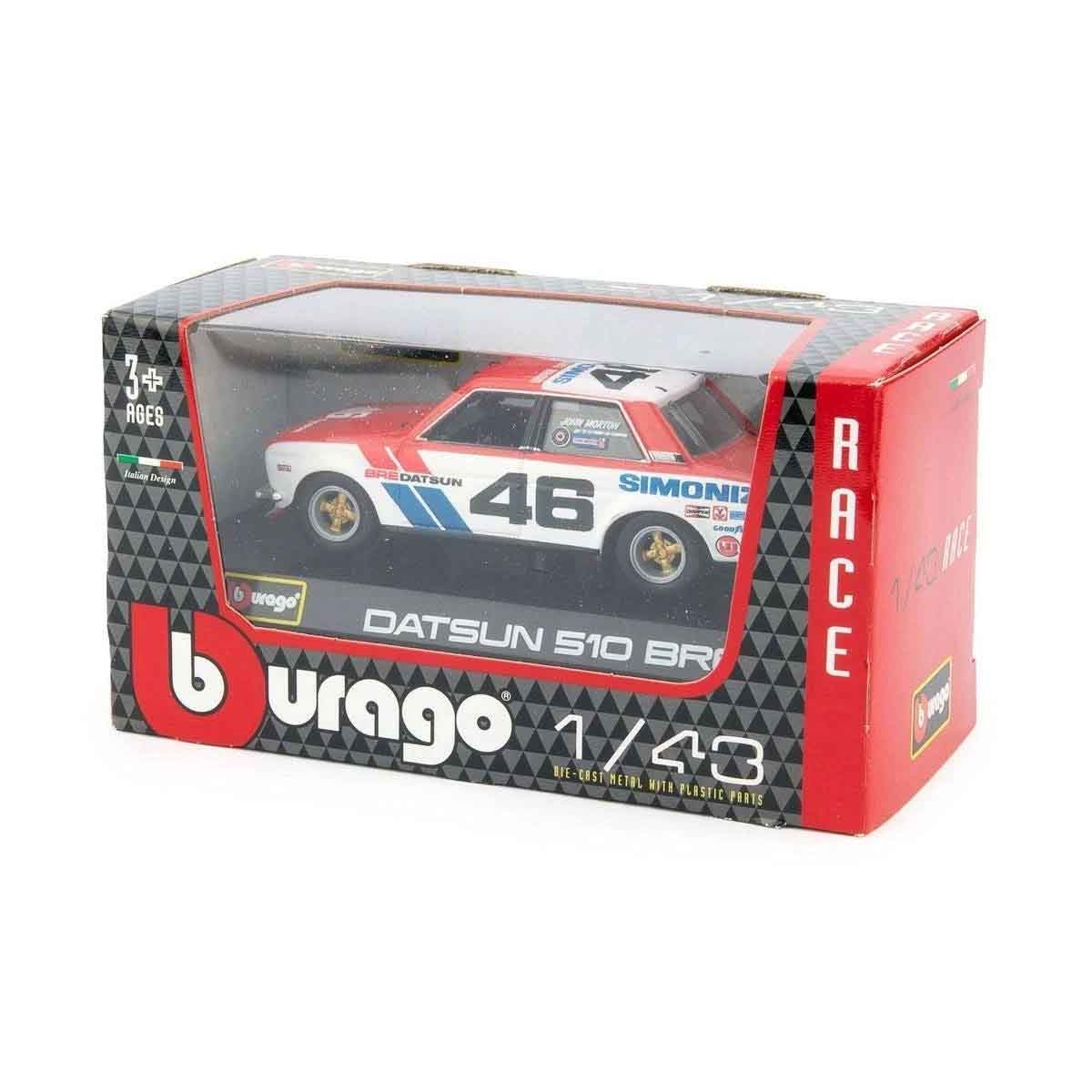 بوراغو مجموعة سيارة BRE داتسون 510 مع مغسلة سيارات ديزني بيكسار كارز كولور تشينجرز، للجنسين، 5-7 سنوات