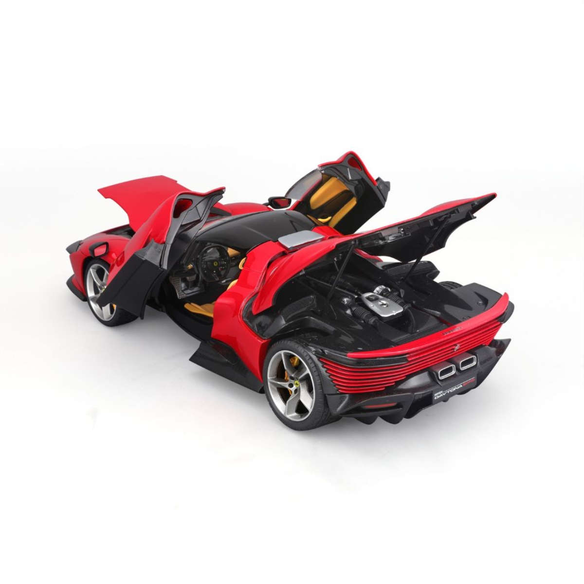 بوراغو سيارة فيراري دايتونا SP3 سيغنيتشر بمقعد مغلق مصبوبة معدنية بمقياس 1:18 للأولاد، 13+ سنة