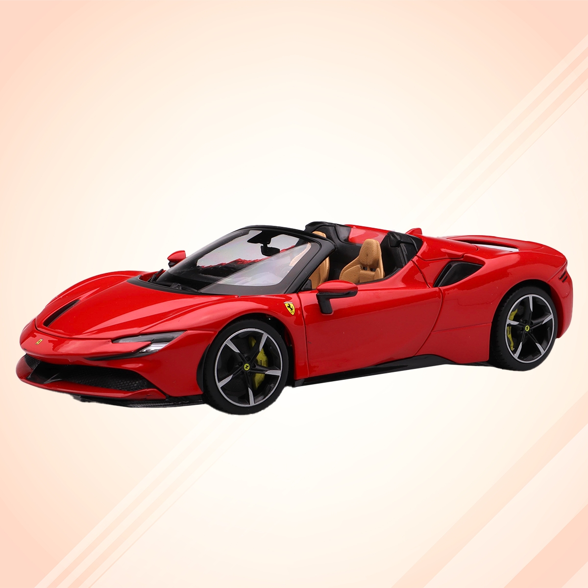 بوراغو سيارة فيراري SF90 سبايدر سيغنيتشر بمقياس 1:18 للأولاد، 3-4 سنوات