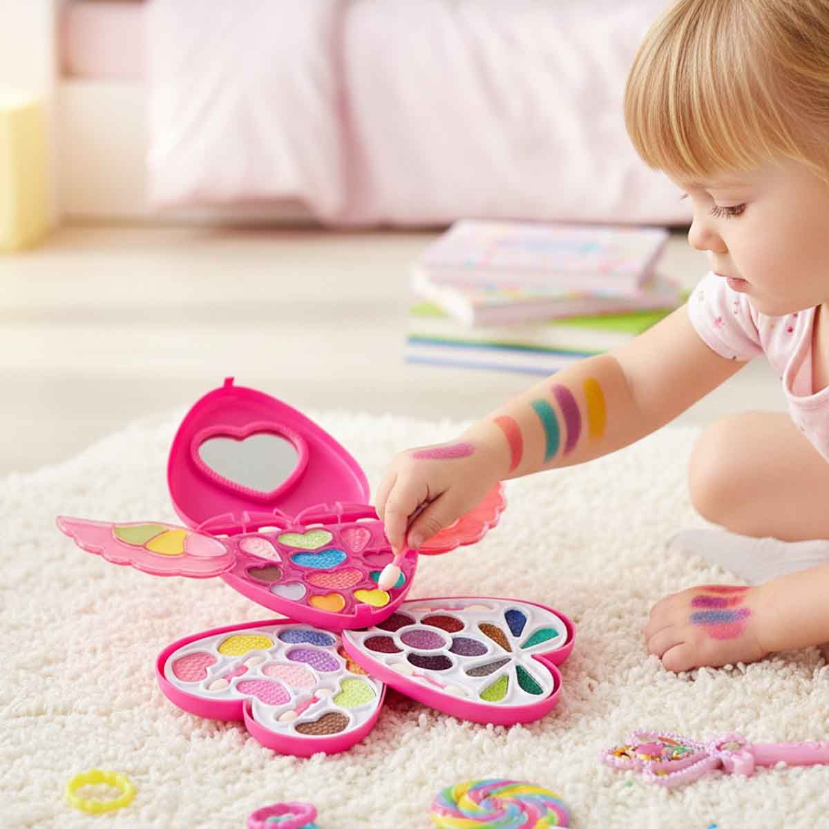 بيوتي أنجل طقم مكياج أحلام الجمال، للبنات، من عمر 5 إلى 7 سنوات