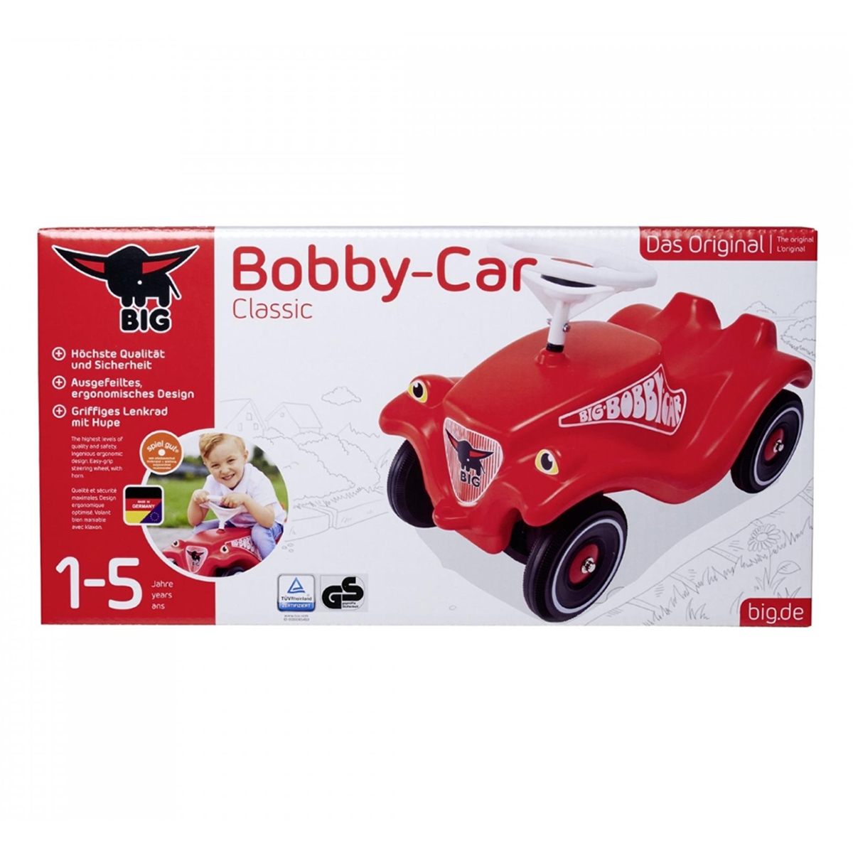 بيغ بوبي سيارة كلاسيك للأطفال للركوب للجنسين، 0-2 سنوات