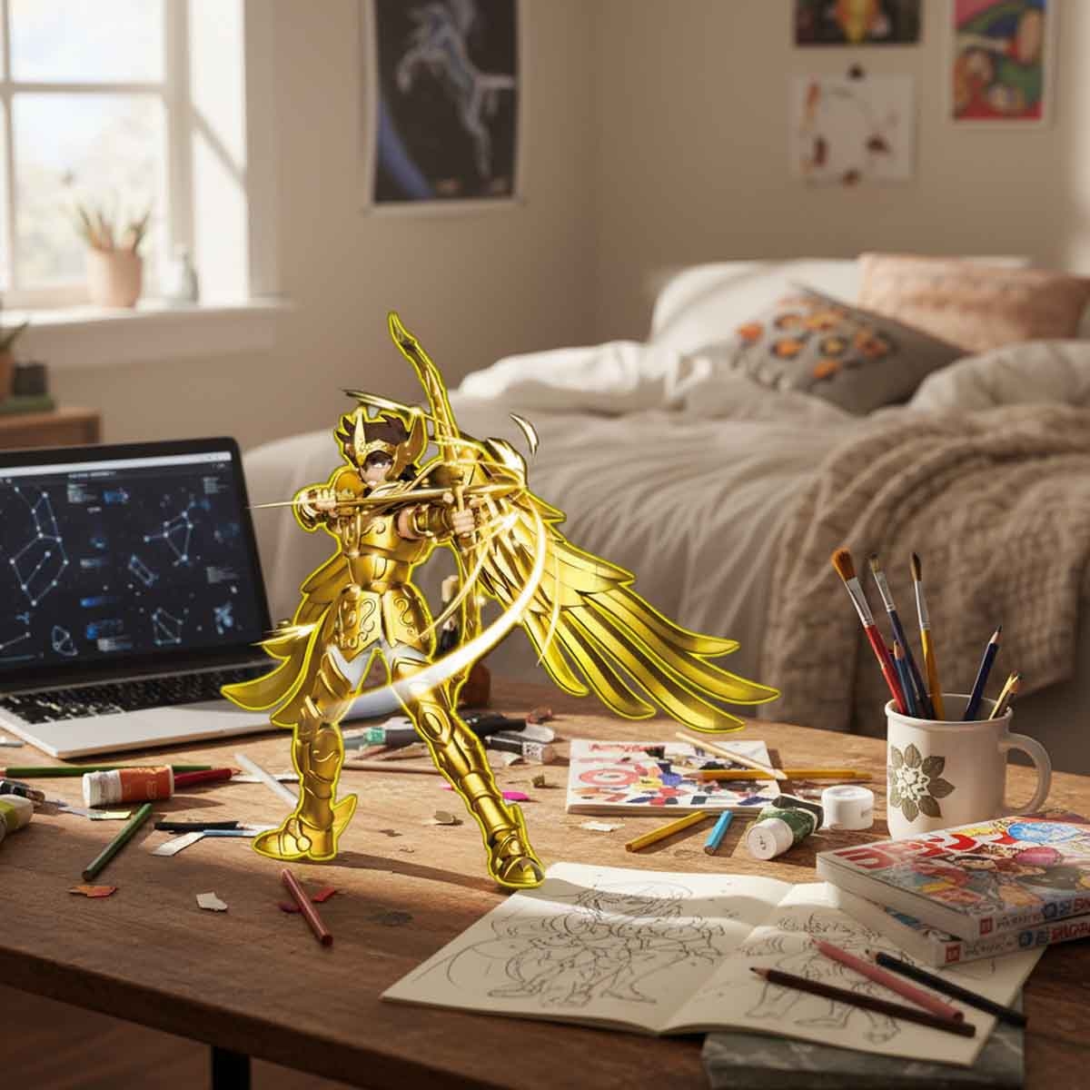 بلوكيس سانت سيا 75006 تشامبيون كلاس 05 ساجيتاريوس أيولوس مجسم أكشن قابل للتجميع – للجنسين، 13+ سنة