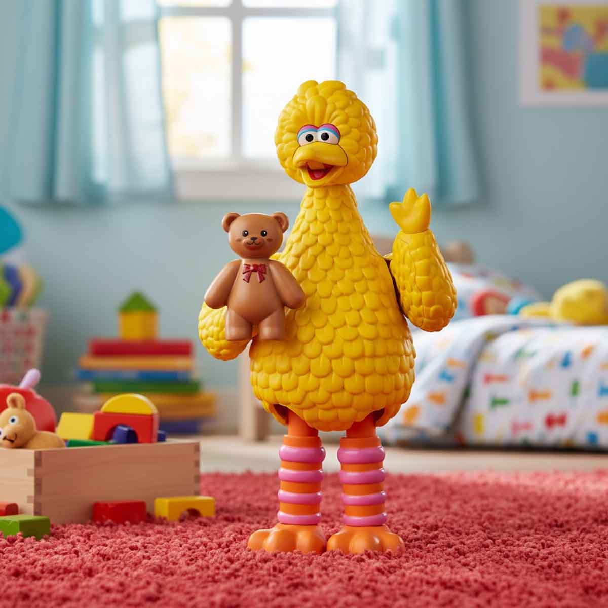 بلوكيس سيسامي ستريت بريكول 03 بيغ بيرد مجسم أكشن قابل للتجميع – للجنسين، 3–4 سنوات