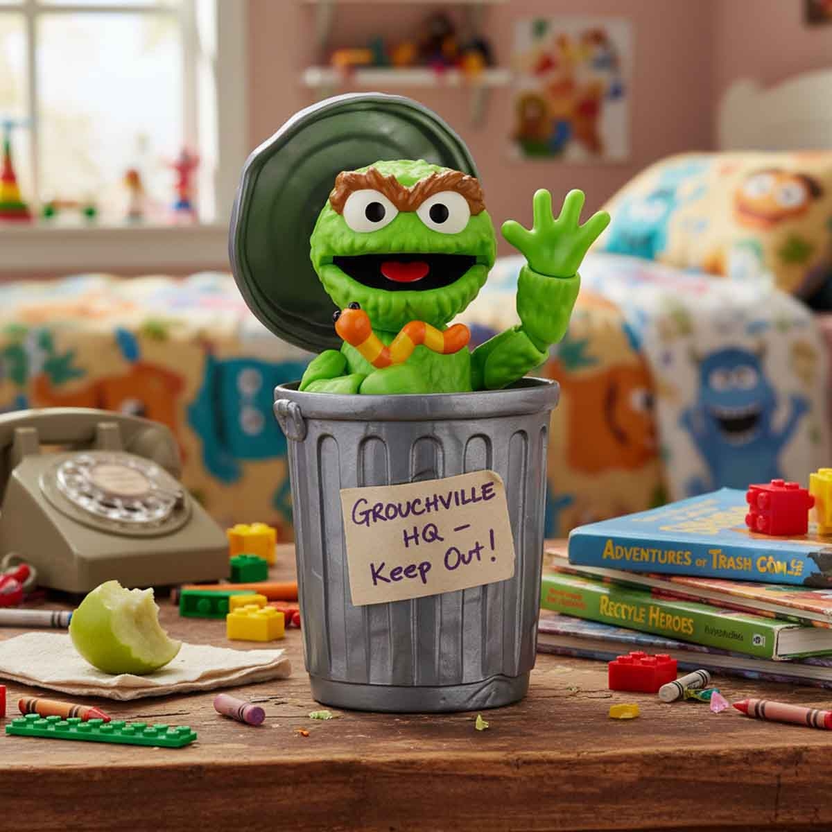 بلوكيس سيسامي ستريت بريكول 07 أوسكار مجسم أكشن قابل للتجميع – للجنسين، 3–4 سنوات