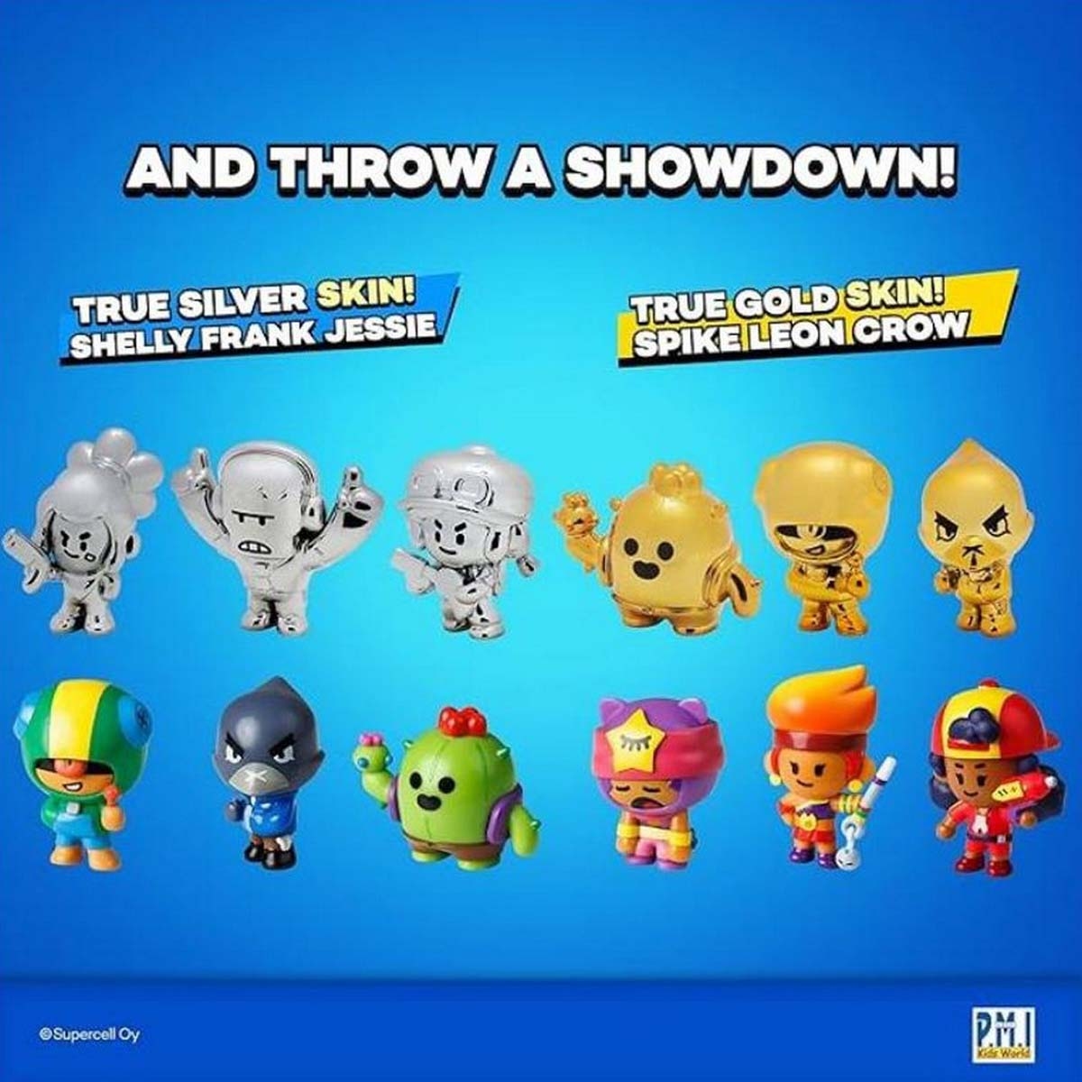 برول ستارز مجموعة شخصيات أكشن متنوعة بليستر للجنسين عمر 3-4 سنوات مجموعة من 5