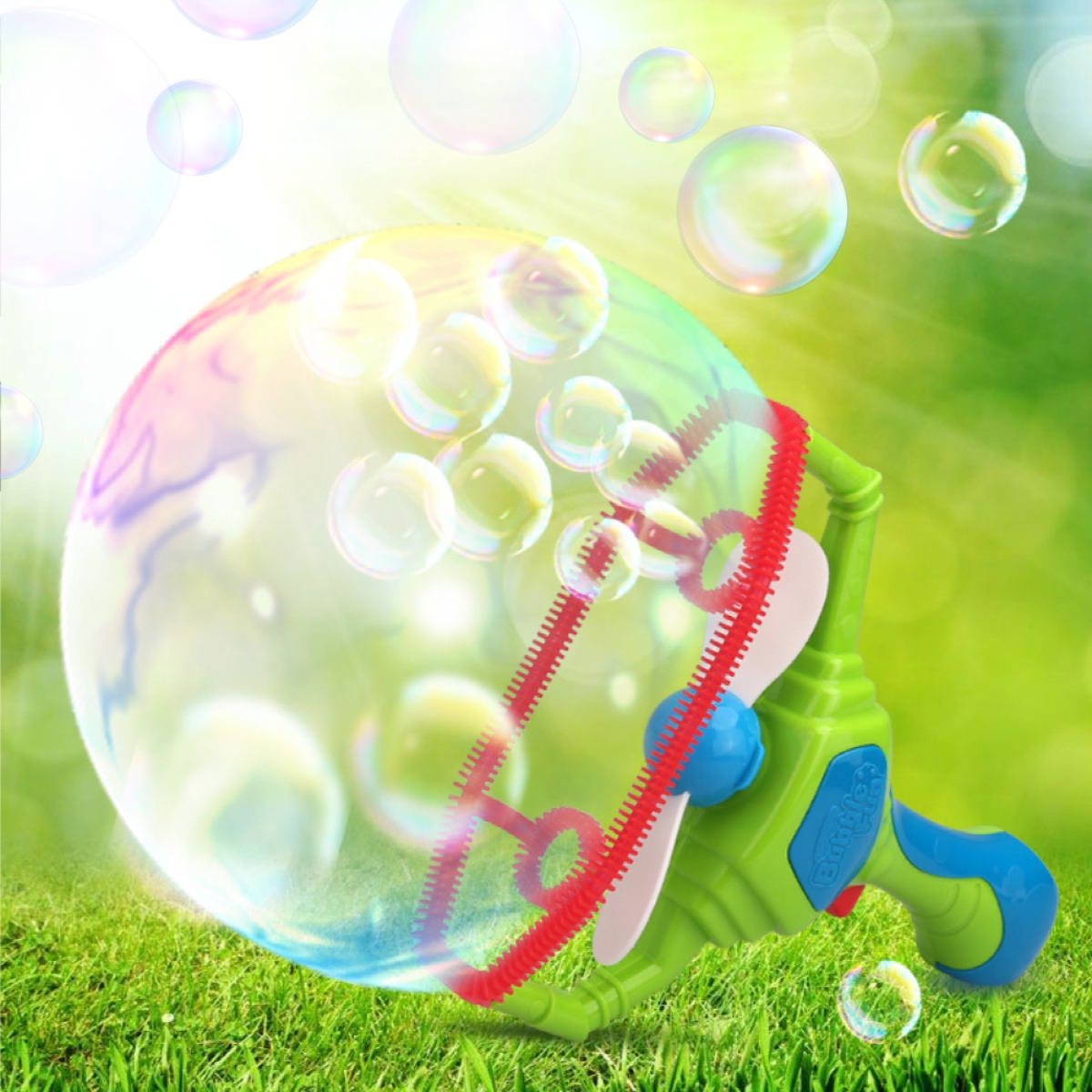 بابيل فن عصا فقاعات ماجيك تعمل بالبطارية مع محلول للجنسين، 3-4 سنوات