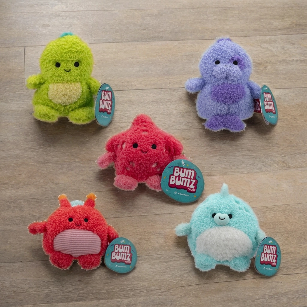 بومبمز لعبة ناعمة أكوا بومز 4.5 إنش، متنوعة، للجنسين، من عمر 3 إلى 4 سنوات