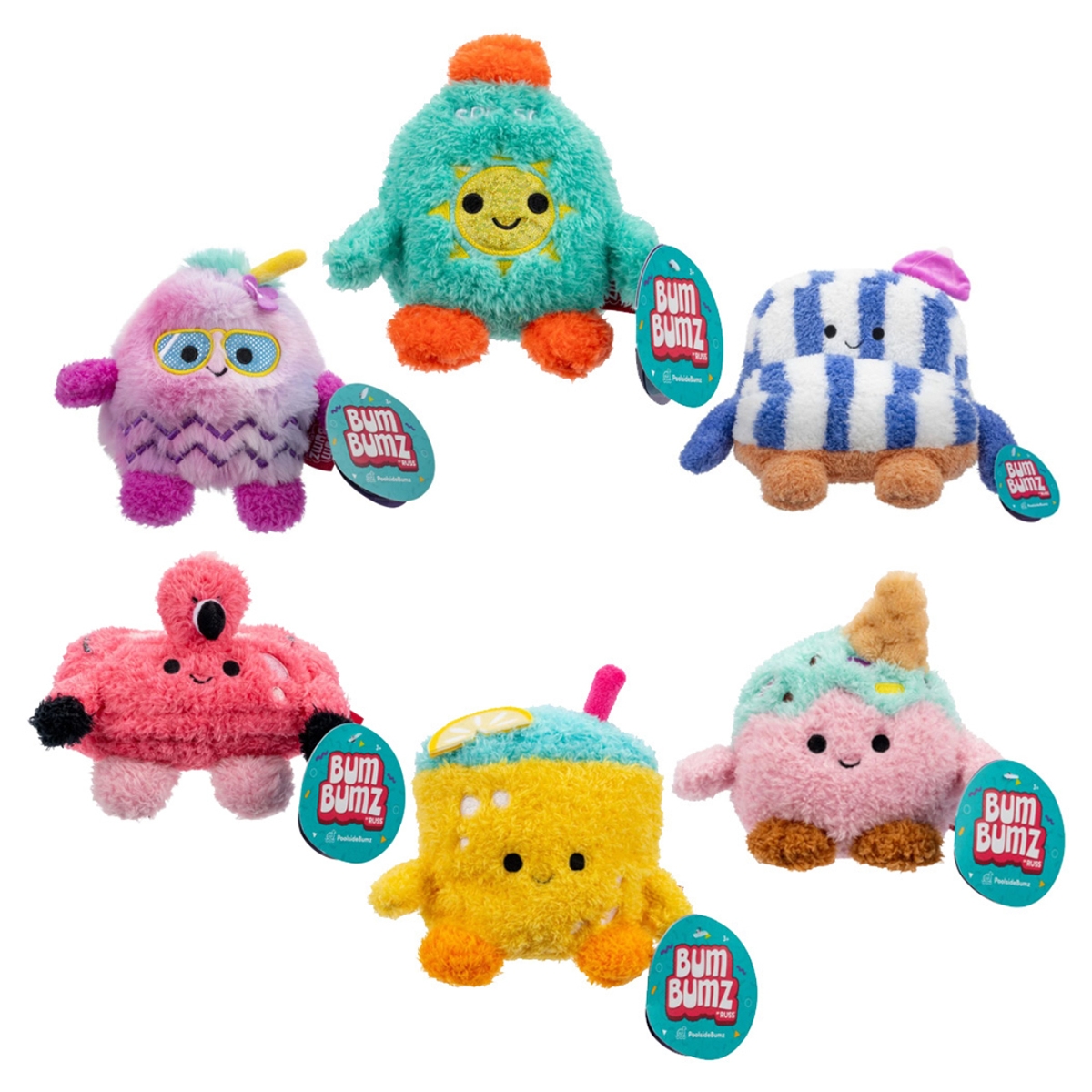 بومبمز لعبة ناعمة بول سايد بومز 4.5 إنش، متنوعة، للجنسين، من عمر 3 إلى 4 سنوات