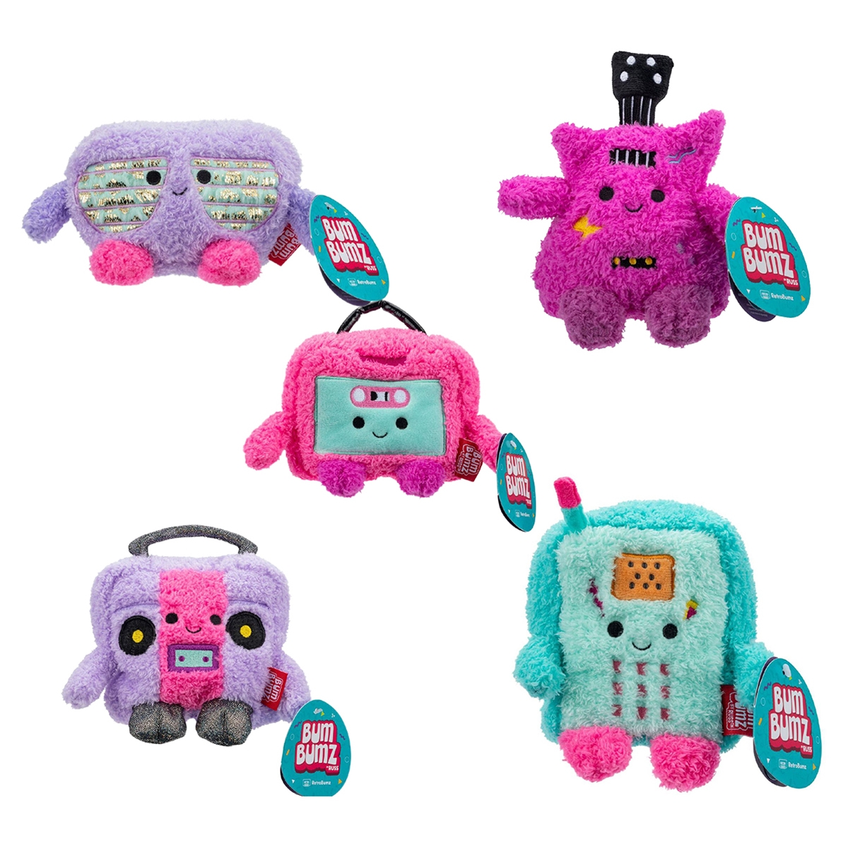 بومبمز لعبة ناعمة ريترو بومز الإصدار 2، 4.5 إنش، متنوعة، للجنسين، من عمر 3 إلى 4 سنوات